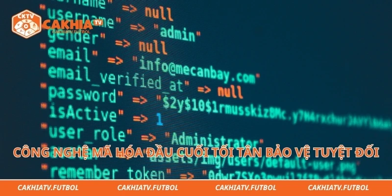 Công nghệ mã hóa đầu cuối tối tân bảo vệ tuyệt đối an toàn thông tin&nbsp;